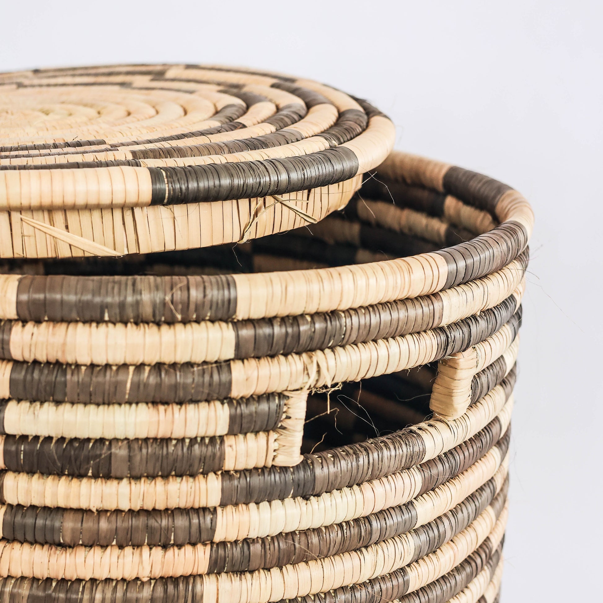 Shaded Stripe Planter Basket