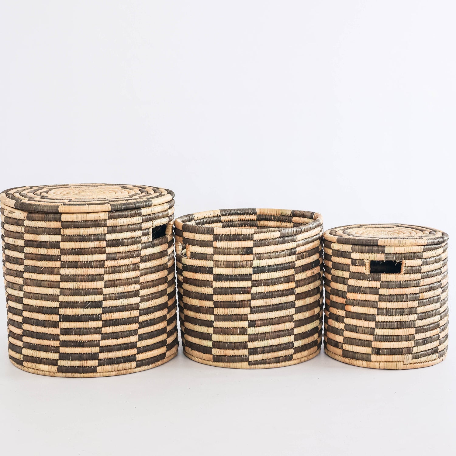 Shaded Stripe Planter Basket