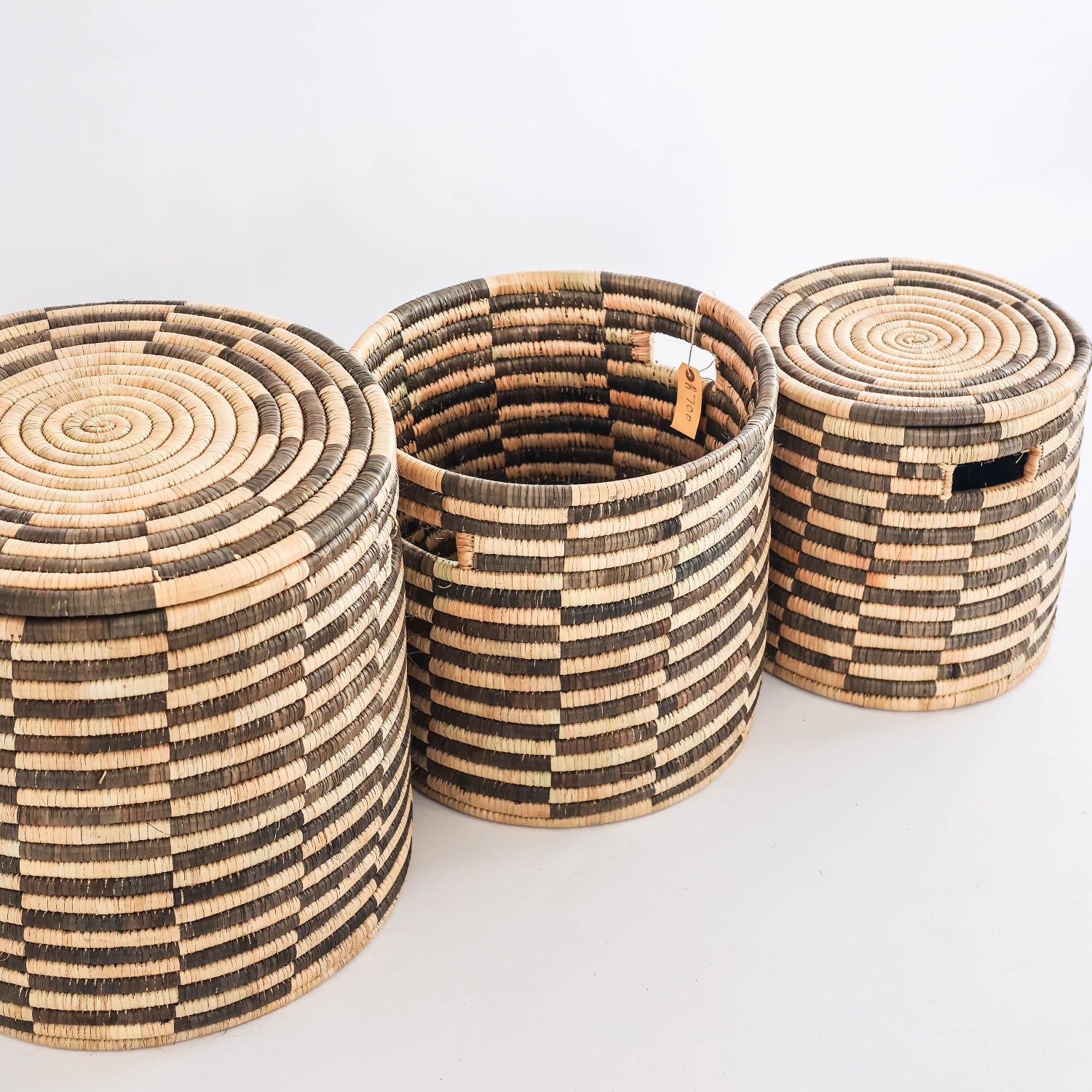 Shaded Stripe Planter Basket