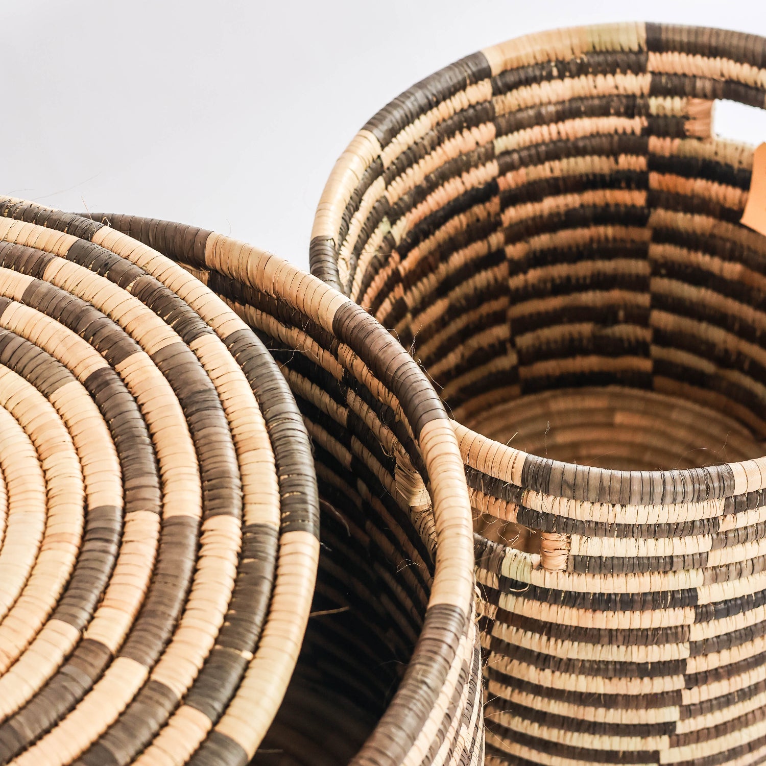 Shaded Stripe Planter Basket